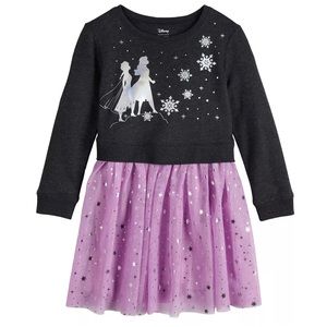 Disney tutu dress frozen 2 girls size 10 purple jumping beans